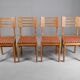 Vintage dining chairs x4 1950s by Pierre Cruège