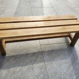 Petit banc en chêne brut