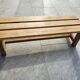 Small bench in raw oak