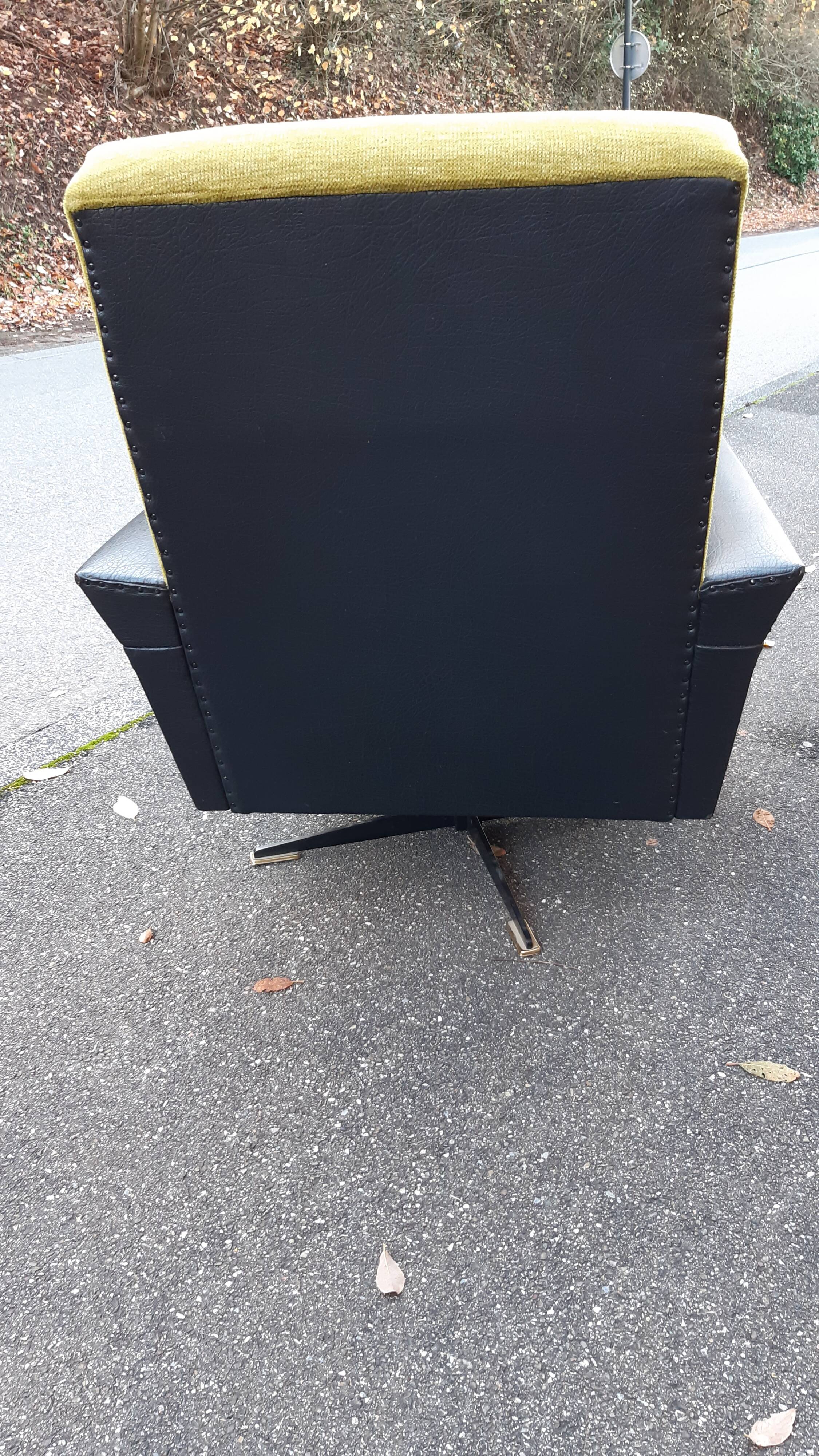 Fauteuil vintage pied pivotant