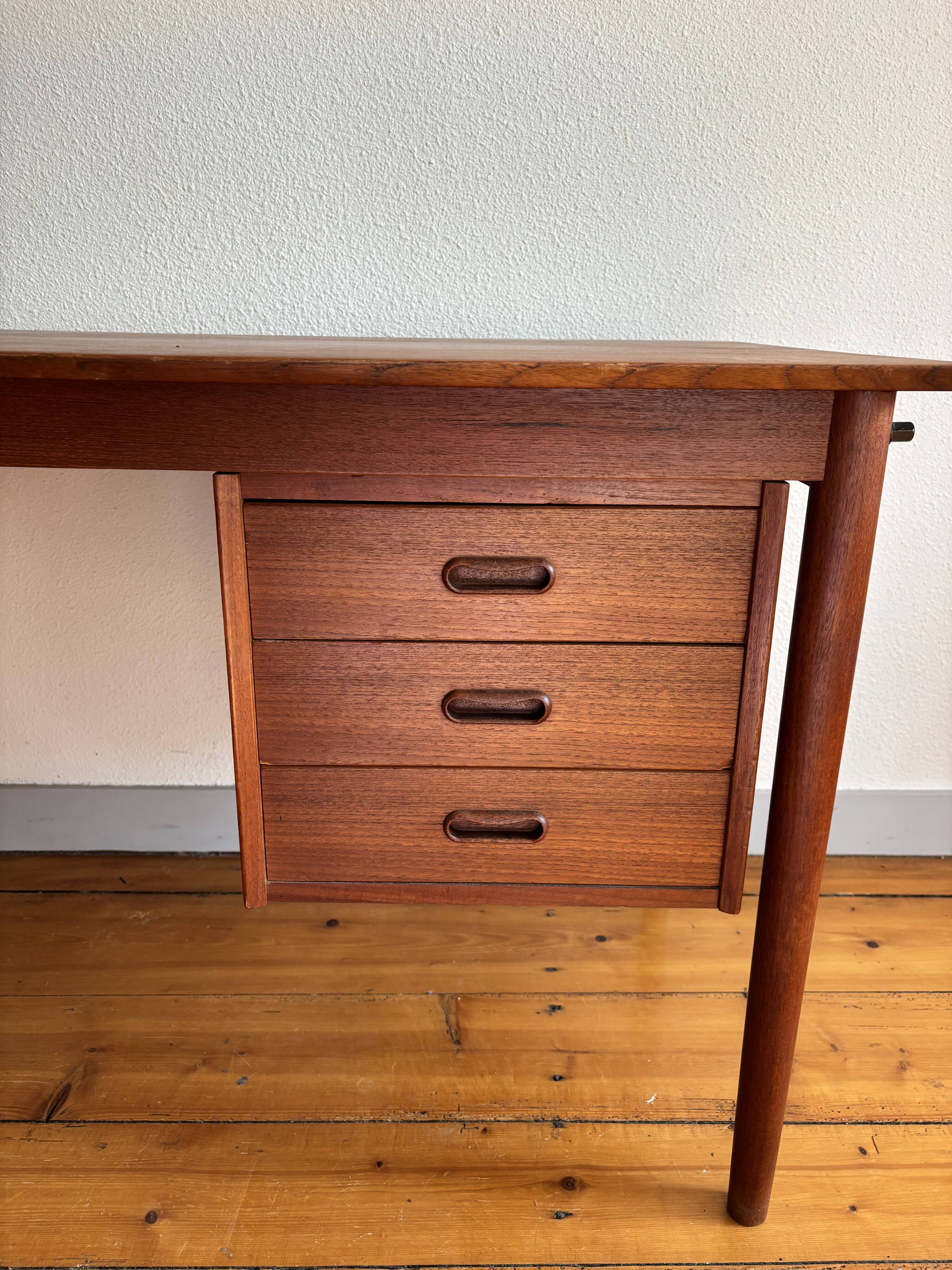 Teak desk by Arne Vodder, 1960 vintage.