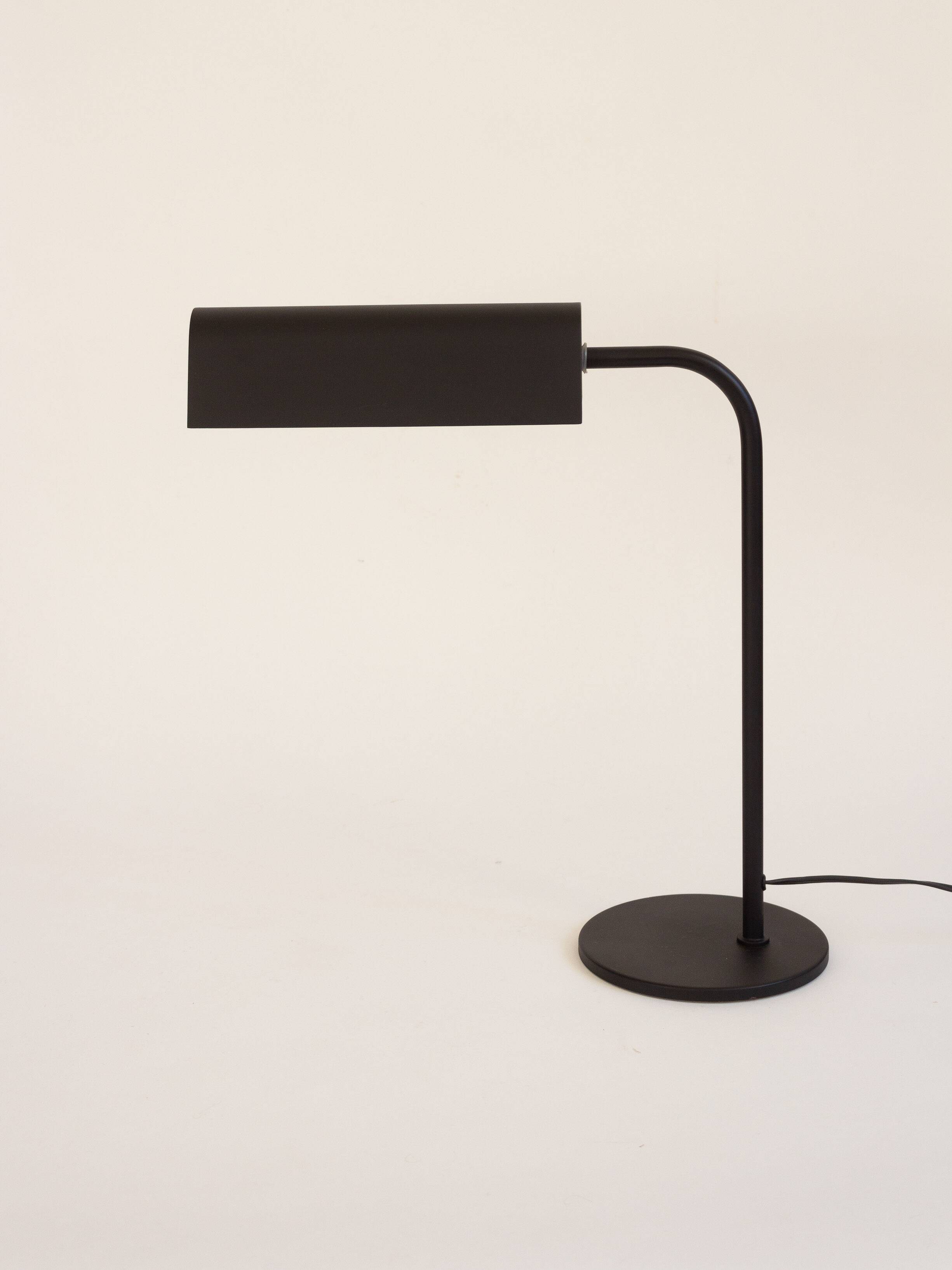 Desk lamp, reading light in black metal, Amilux, 1960s