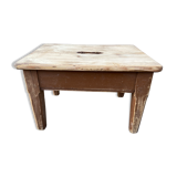 Rustic farm tabouret in fir