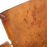 Leather “Safari” armchair, Aage Bruun & Son, Denmark, 1960s