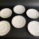 6 Paris porcelain plates, "A la Reine" model, 1890, Damon