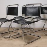 Set of 4 MR10 chairs by Ludwig Mies Van Der Rohe