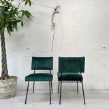 Paire de chauffeuses vintage