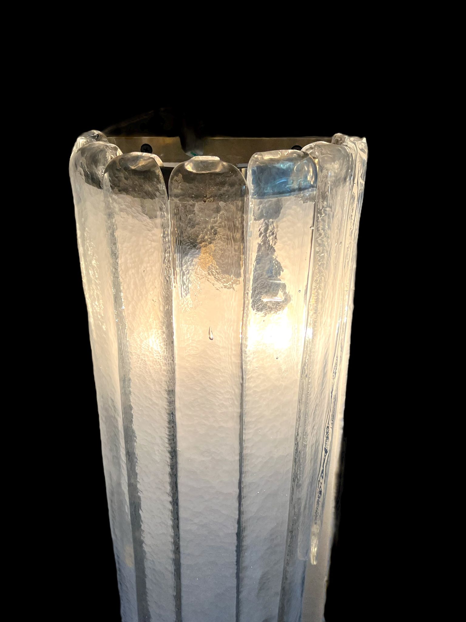 Paire d'appliques " dites cascade de murano " par carlo nason pour mazzega