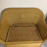 Banc coffre en rotin