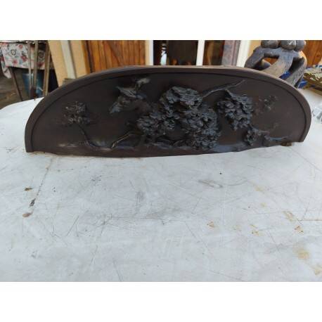 Dark oak relief sculpture 19th century