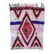 Moroccan Boucherouite rug white - 113 x 145 cm