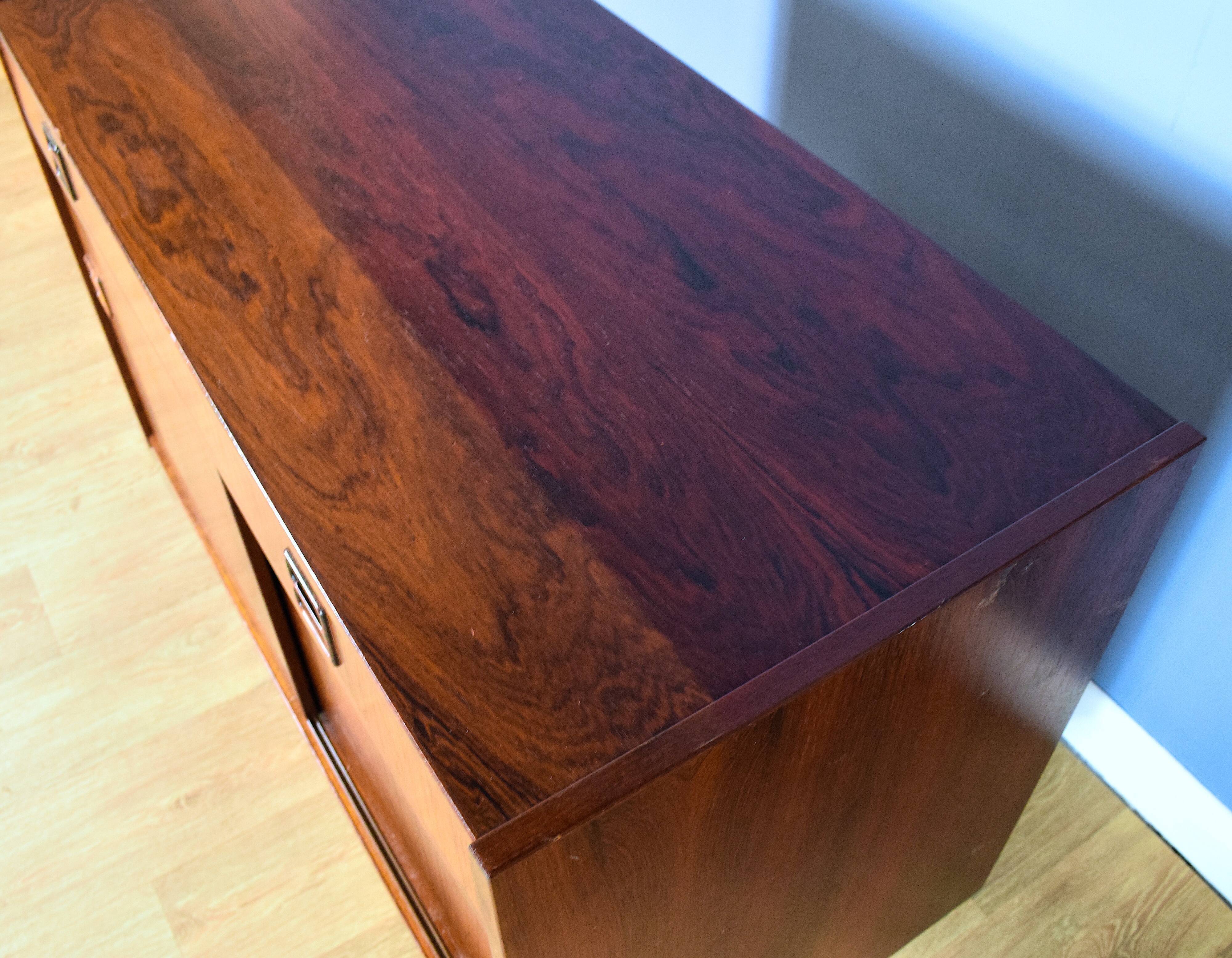 Rosewood two door sideboard 1960s