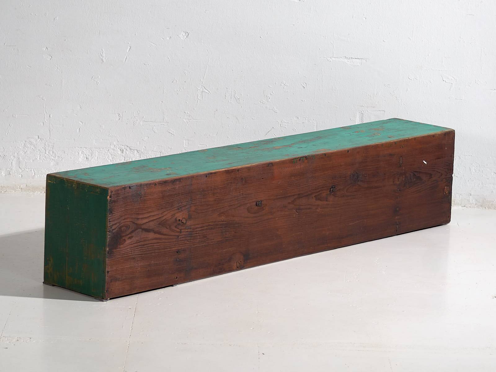 Antique oriental turquoise green TV cabinet (c.1900) #26