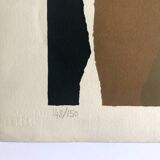 Kengo kara, untitled, c. 1973. original lithograph signed in pencil