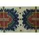 1970s Vintage Turkish Oushak Handmade Wool Cotton Beige Area Rug 160x265