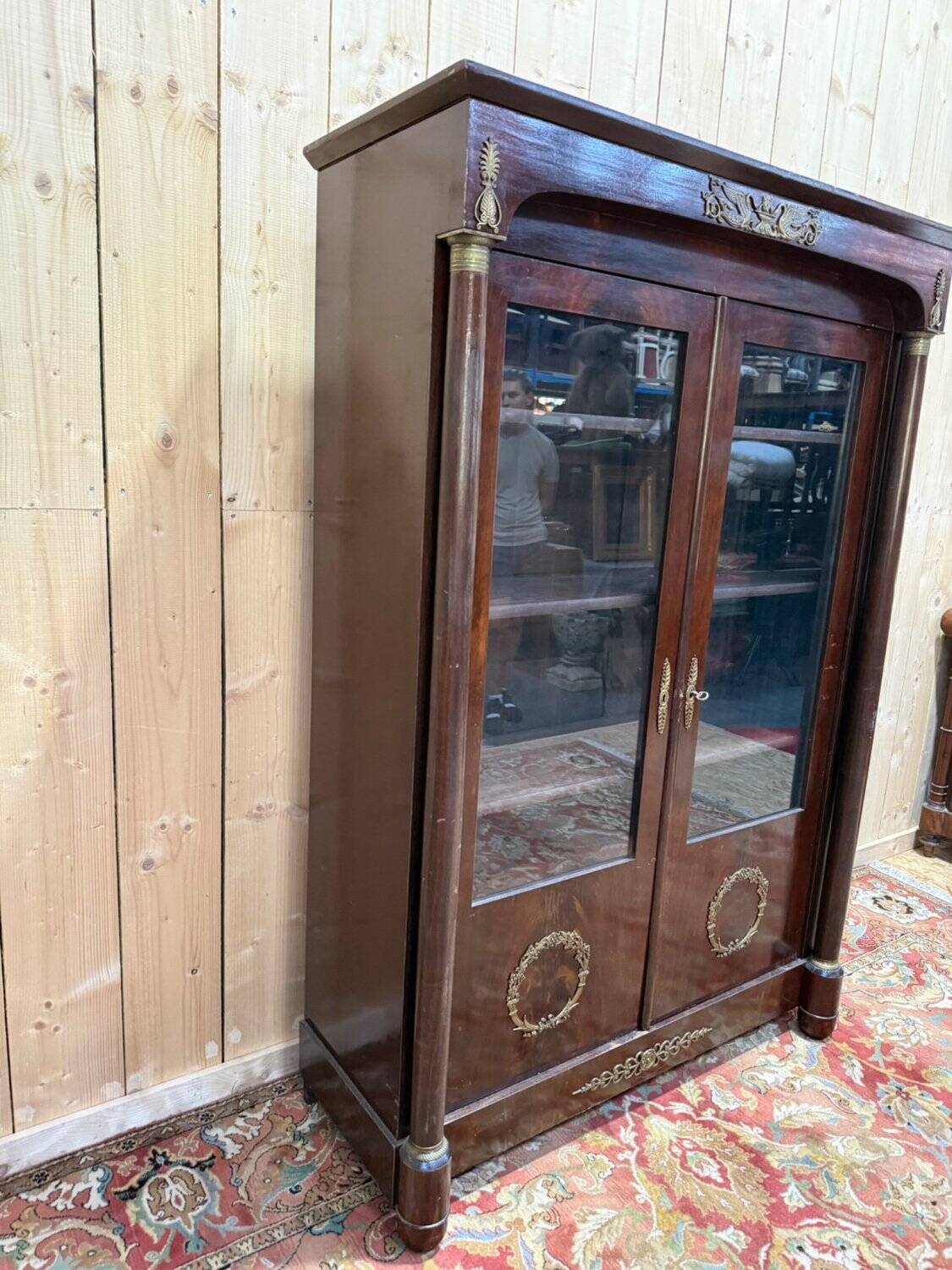 Empire Showcase Library – Mahogany & Gilded Bronzes