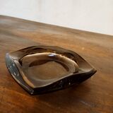 Smoked glass ashtray