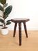 Vintage brutalist tripod stool