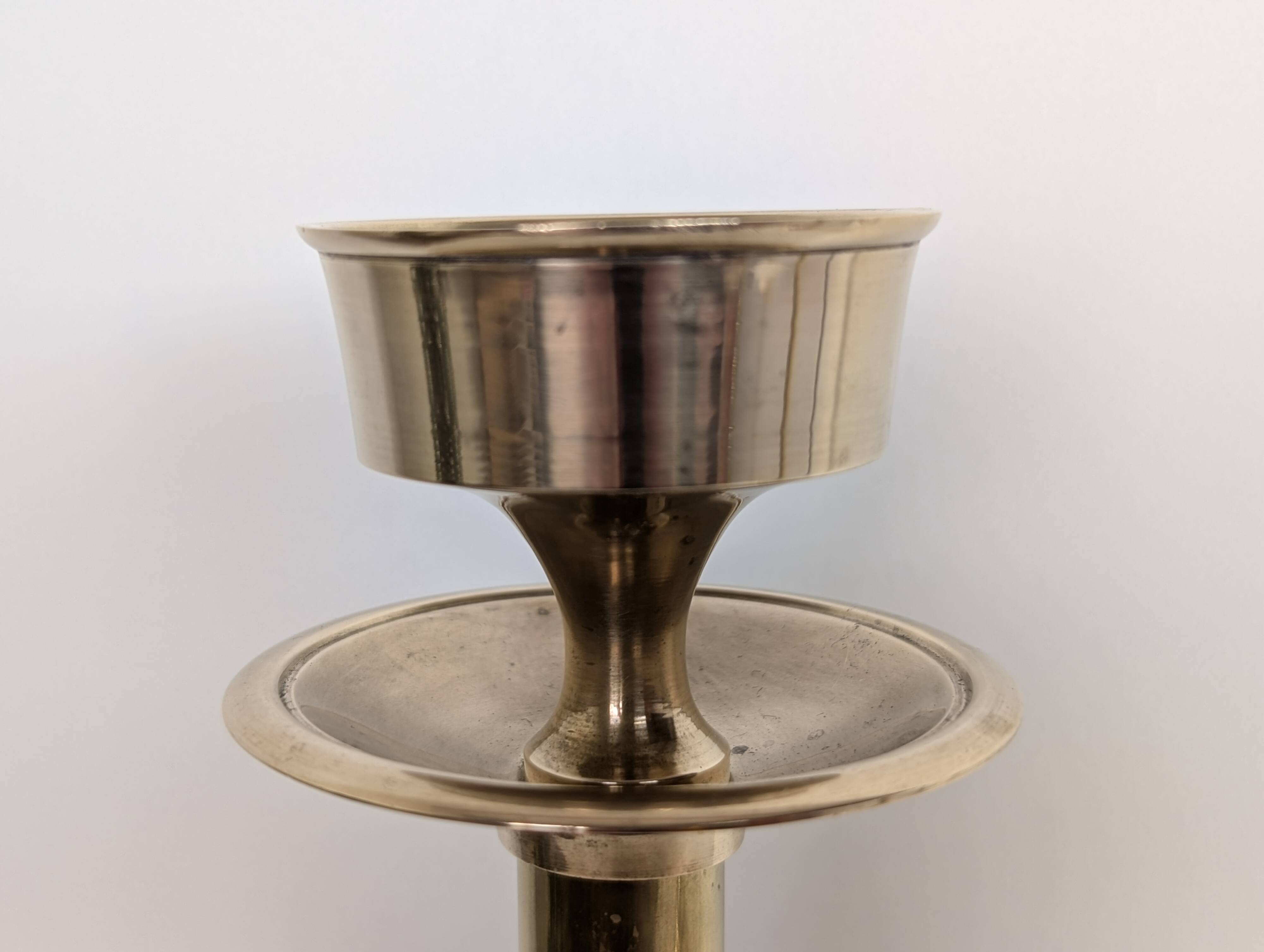 Pair of brass candlesticks