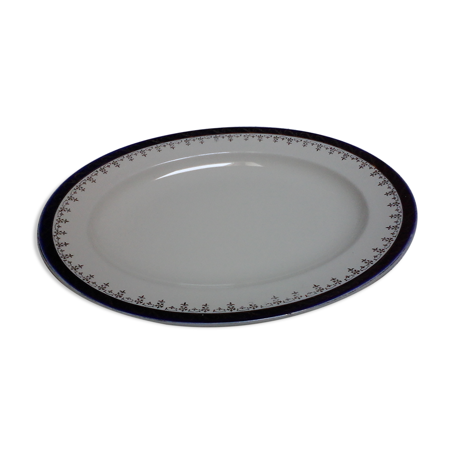 Oval dish blue king Alfred Meakin