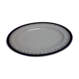 Plat ovale bleu roi Alfred Meakin
