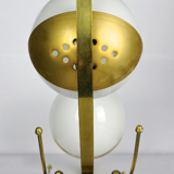 Pair of brass and glass