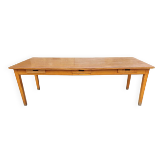 Table de communauté a 6 tiroirs 232 cm