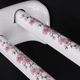 Paris porcelain towel rack, floral decoration, 60s