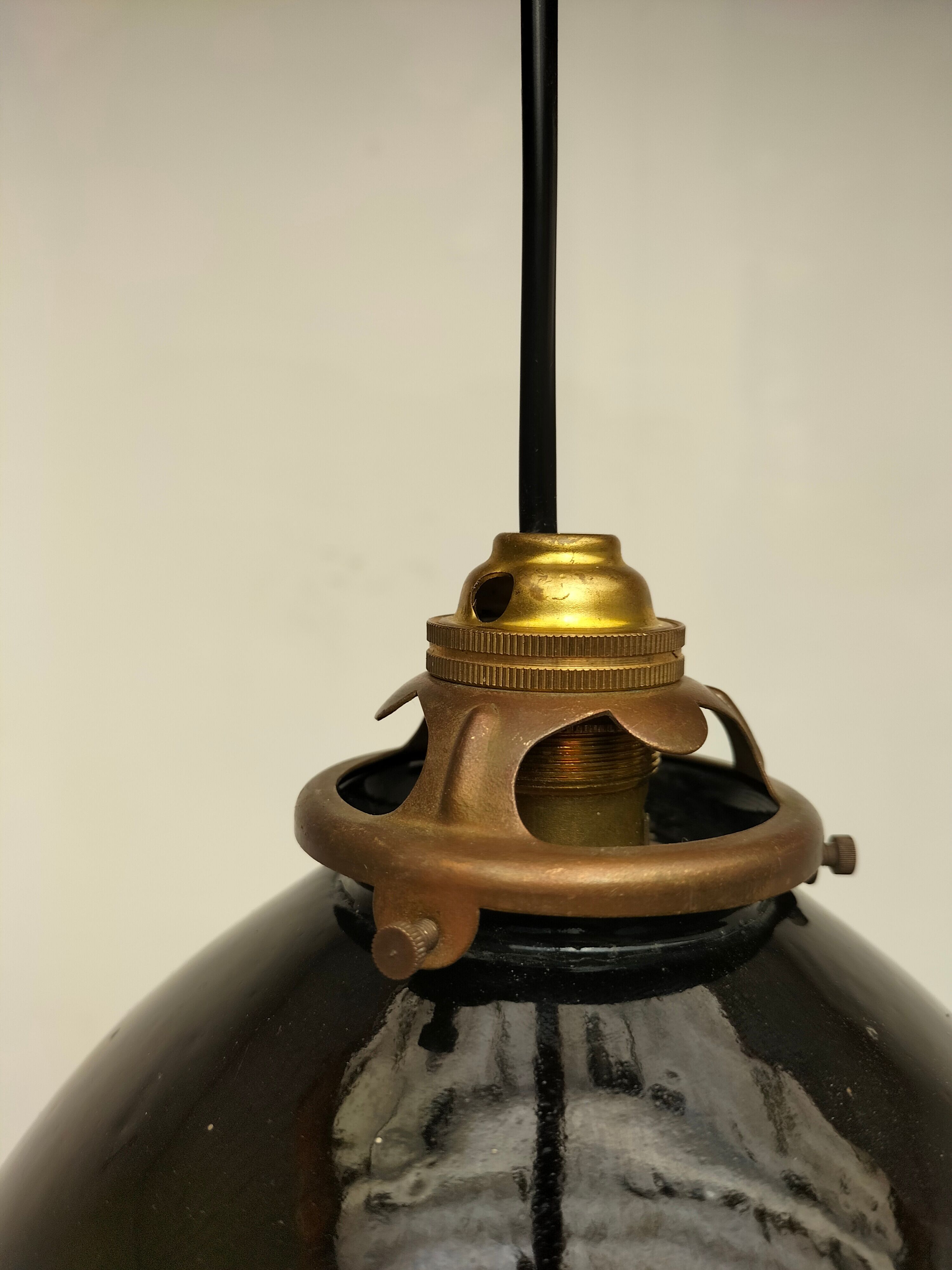 Old enamelled lamp