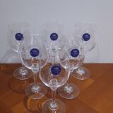 Very Nice Set of 6 Berghoff Crystal Wine Glasses