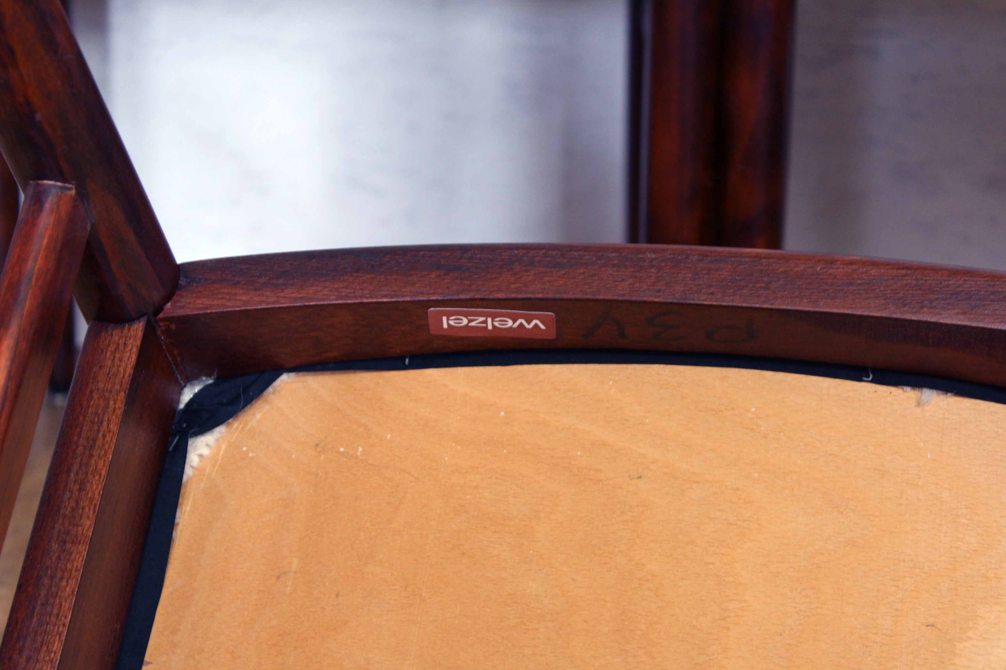 Set of 6 chairs Scandinavian design, 60s