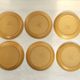 Set of six plates for dessert in sandstone Sarreguemines Atelier d'art dimension: diameter -19,5x1,5