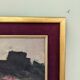 Mid-Century Modern "Break of Day" Swedish Abstract Landscape Oil Painting, Framed