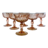6 Rosaline Luminarc champagne coupes
