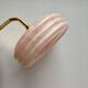 Sconce vintage pink Clichy glass lampshade