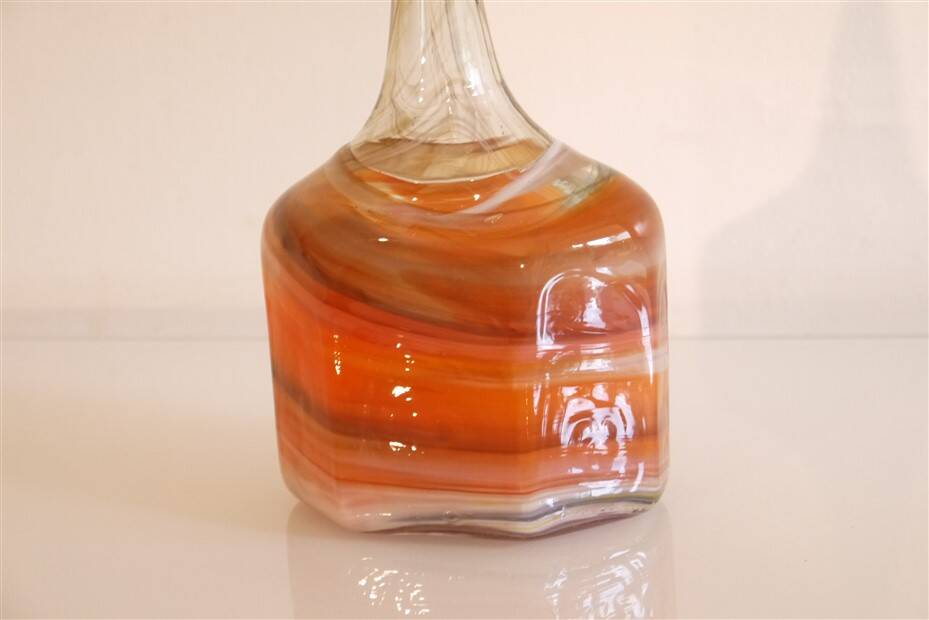 Scandinavian glass vase from Flygsfors 1970