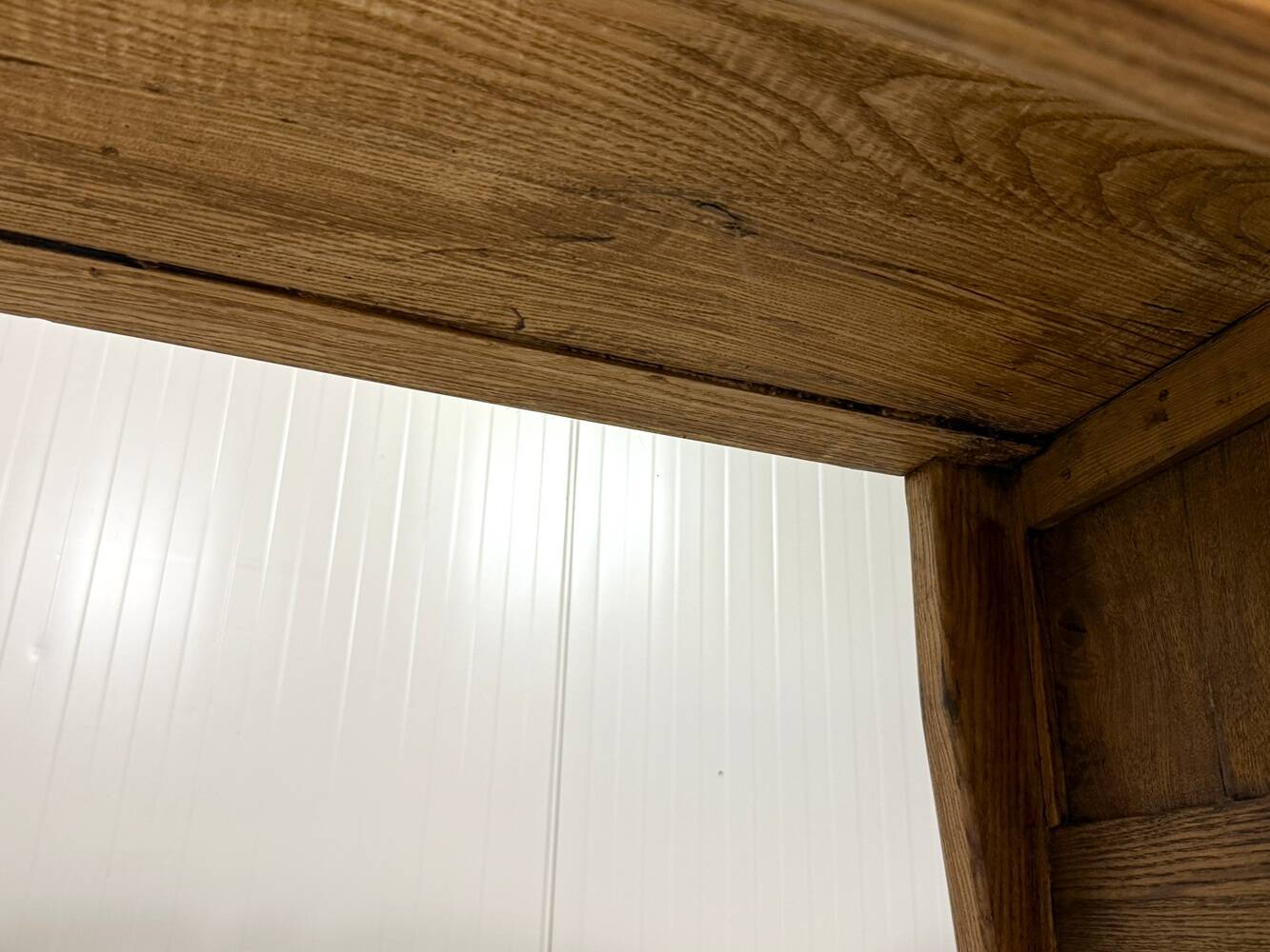 Antique oak bench in Biedemeier style 1860-1900