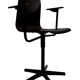 Vintage Galvanitas Pagholz school chair work with armrests dutch design