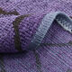 7x9 modern vintage purple  hemp area rug,
