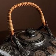 Wim Mühlendyck Stoneware Teapot in Westerwald Salt Glaze with Ritzdekor – Noir Speckled Ceramic, Mid-Century