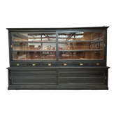 Patinated teak showcase