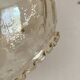 Vintage molded glass lampshade, molded glass globes