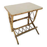 Vintage rattan bedside table