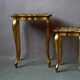 Nested tables in Florentine baroque style, gilded with gold leaf, Florence 1950s-60s.