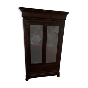 Vitrine accajou marbre
