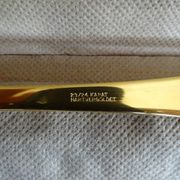 Ménagère Bestecke Solingen 70 pieces gold plated 24 carat for 12 people