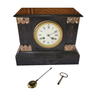 Black marble clock