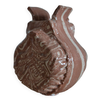 Stoneware vase signed GT