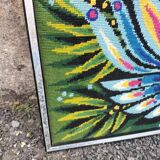 Vintage bird/rooster canvas