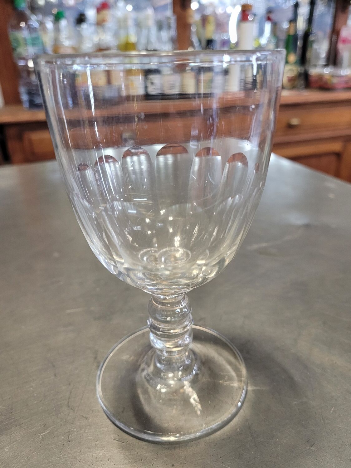 Set of 10 faceted wine or water glasses